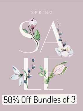 Bundles of 3 or More = 50% Off